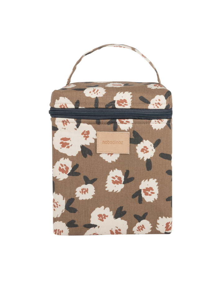 Nobodinoz-Hyde Park Insulated Baby Bottle And Lunch Bag- Camellia