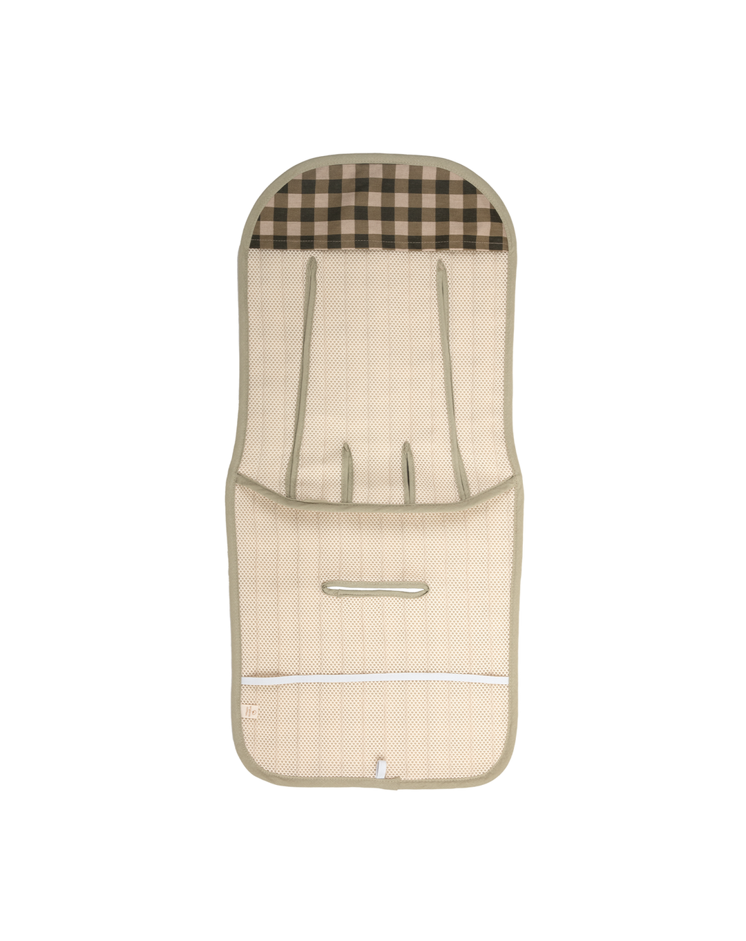 Nobodinoz- Hyde Park - Universal Stroller Pad- Green Checks