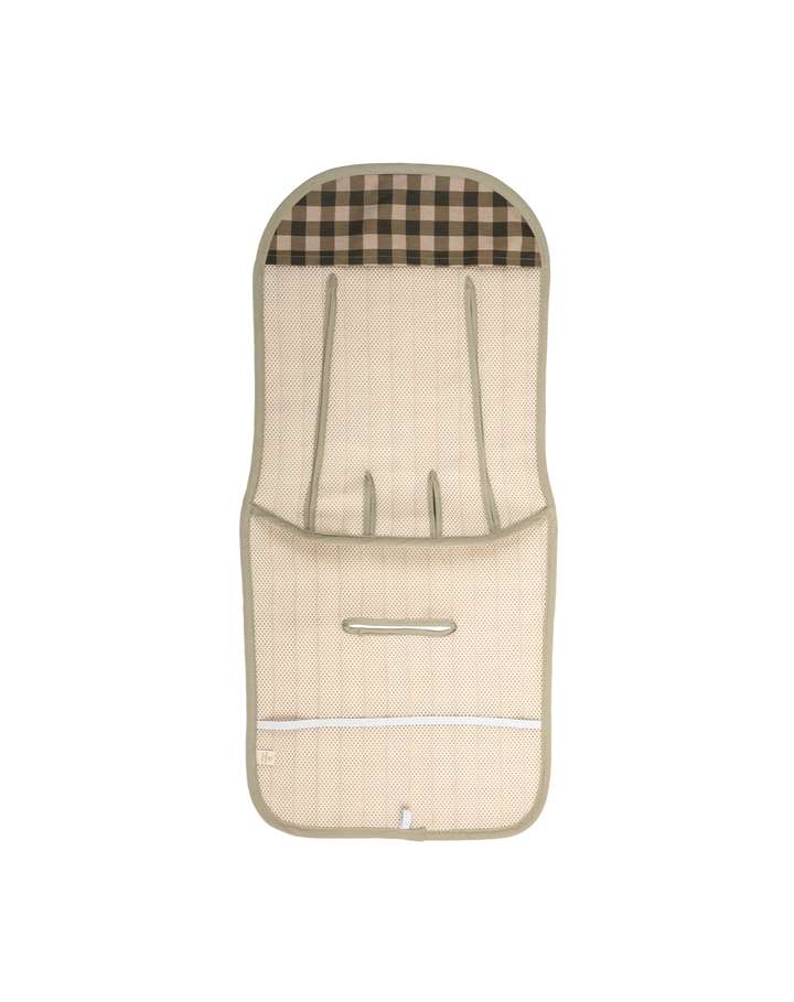 Nobodinoz- Hyde Park - Universal Stroller Pad- Green Checks