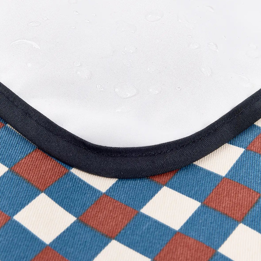 Nobodinoz- Hyde Park Waterproof Changing Pad - Blue Red Mosaic - Mabel & Fox