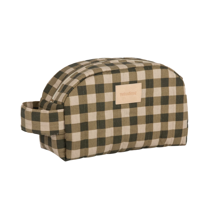 Nobodinoz-Hyde Park Vanity Case - Green Checks