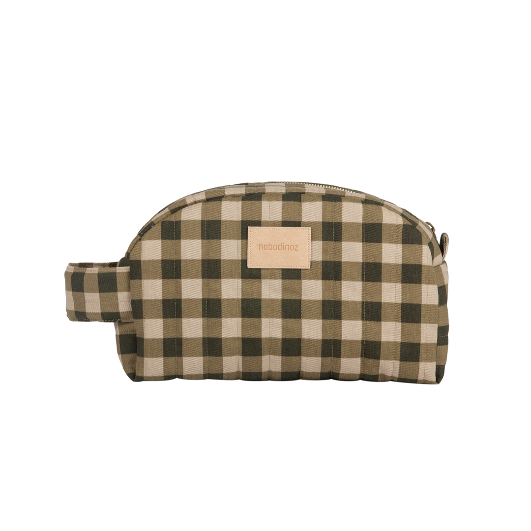 Nobodinoz-Hyde Park Vanity Case - Green Checks