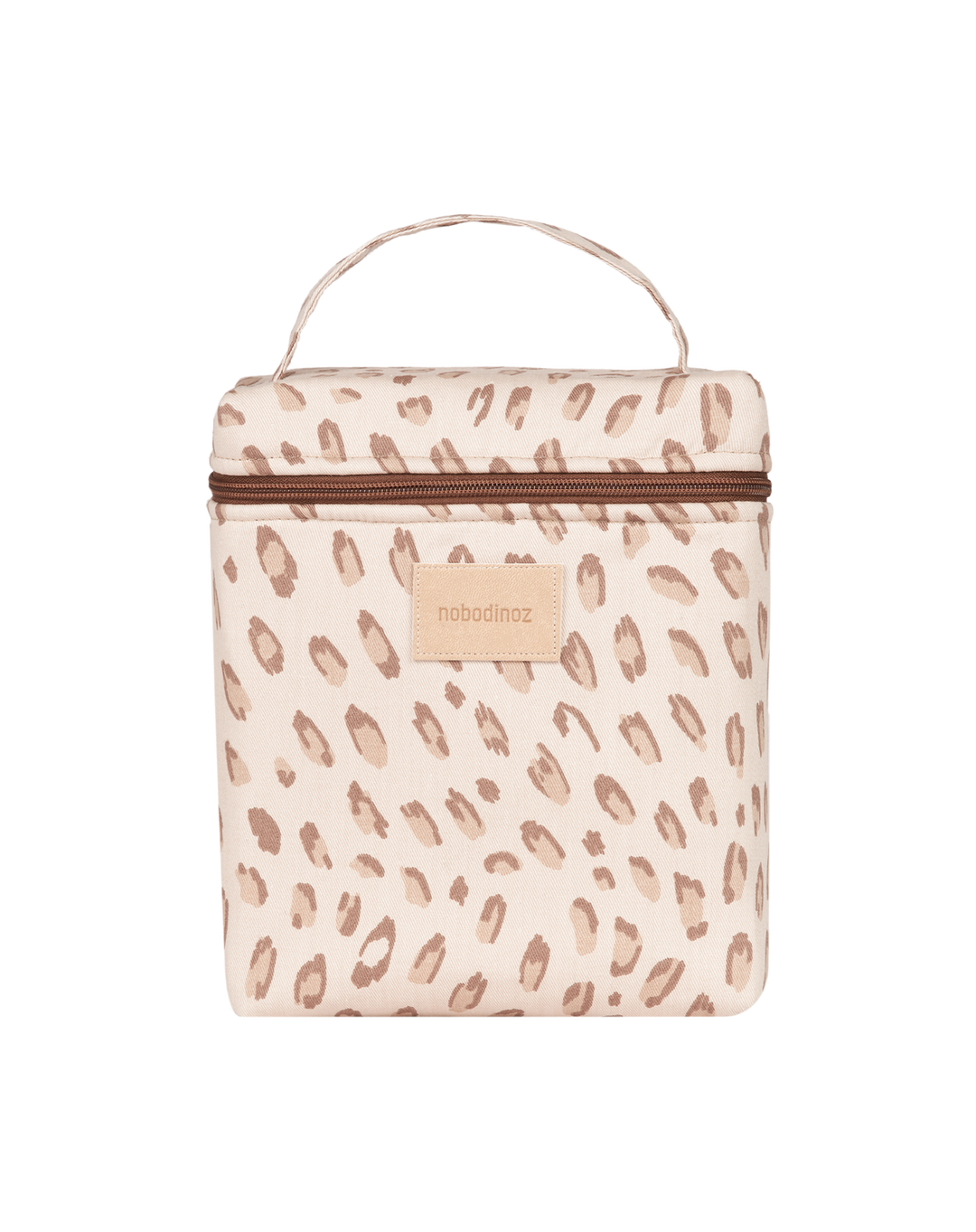 Nobodinoz-Hyde Park Insulated Baby Bottle And Lunch Bag- Leonie Latte