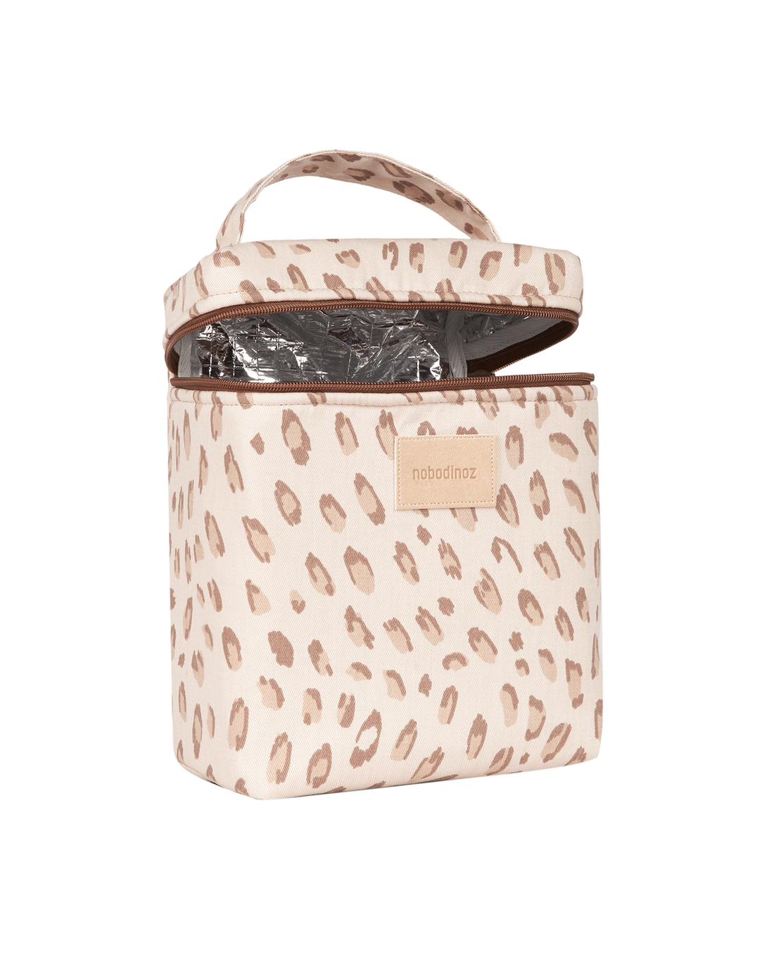 Nobodinoz-Hyde Park Insulated Baby Bottle And Lunch Bag- Leonie Latte