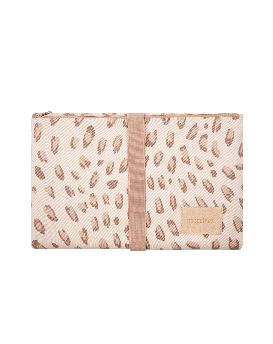 Nobodinoz-Hyde Park Waterproof Changing Pad- Leonie Latte