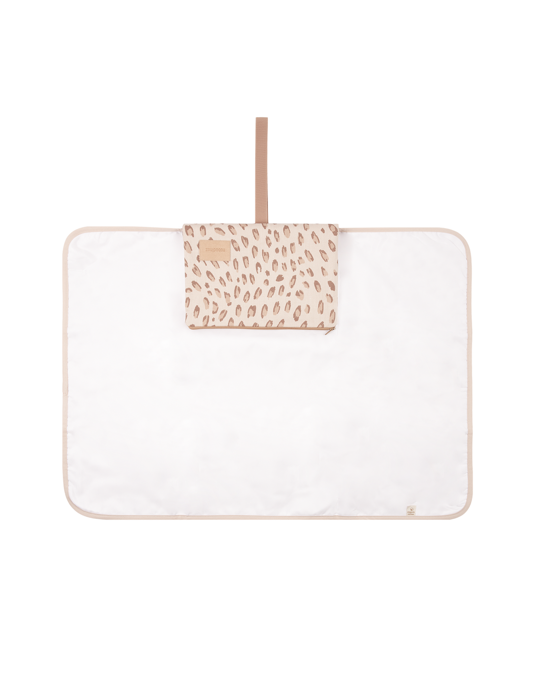 Nobodinoz-Hyde Park Waterproof Changing Pad- Leonie Latte