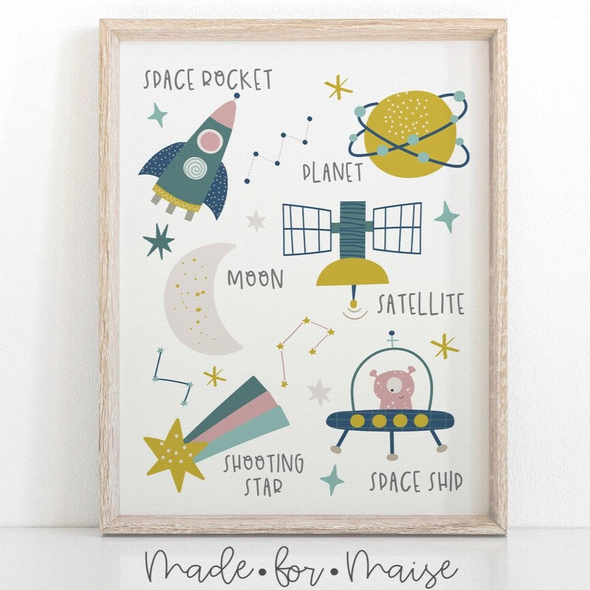 Made for Maise - Art Print - Space
