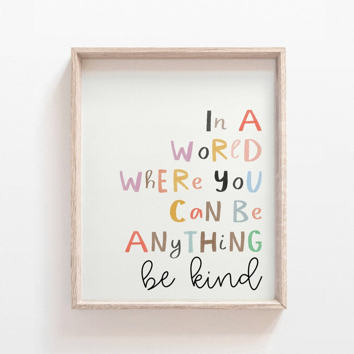 Made for Maise - Art Print - Be Kind - Mabel & Fox