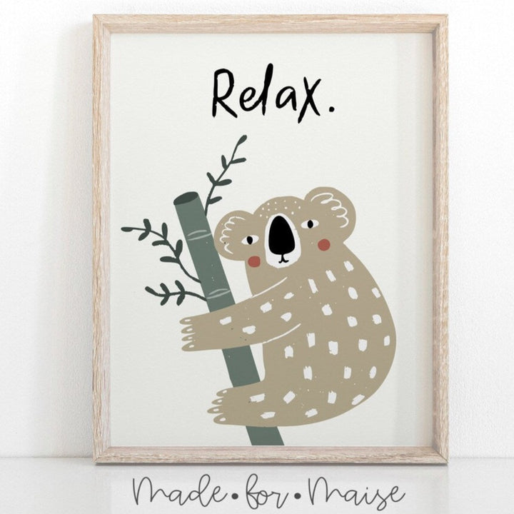 Made for Maise - Art Print - Relax Koala