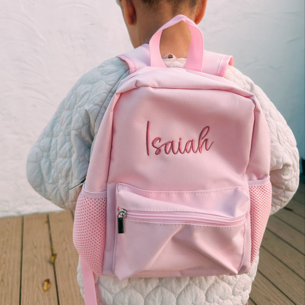 Mabel & Fox - Personalised Kids Mini Backpack - Pink - Mabel & Fox
