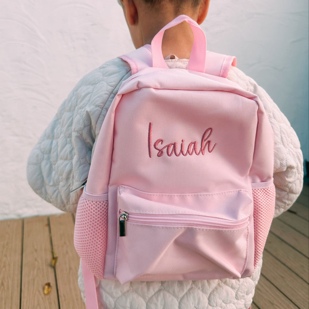 Mabel & Fox - Personalised Kids Mini Backpack - Pink - Mabel & Fox