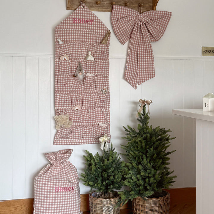 Mabel & Fox - Pink Gingham Bow