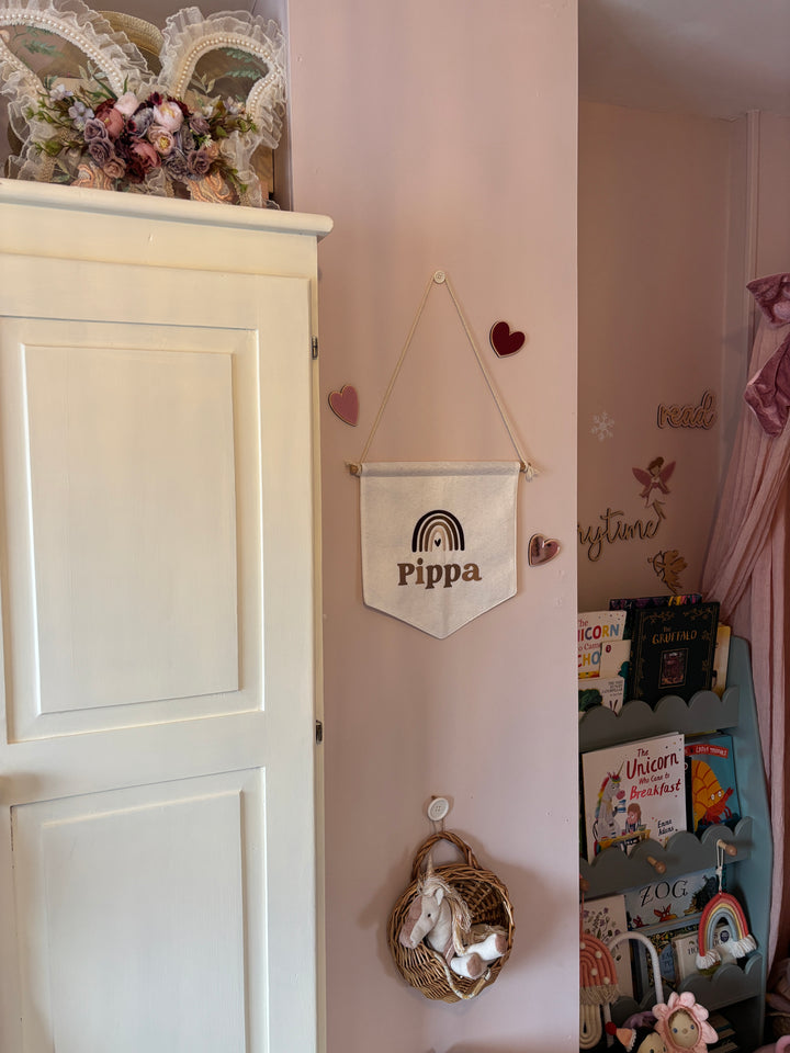 Mabel & Fox - Personalised Felt Flag - Rainbow - Mabel & Fox