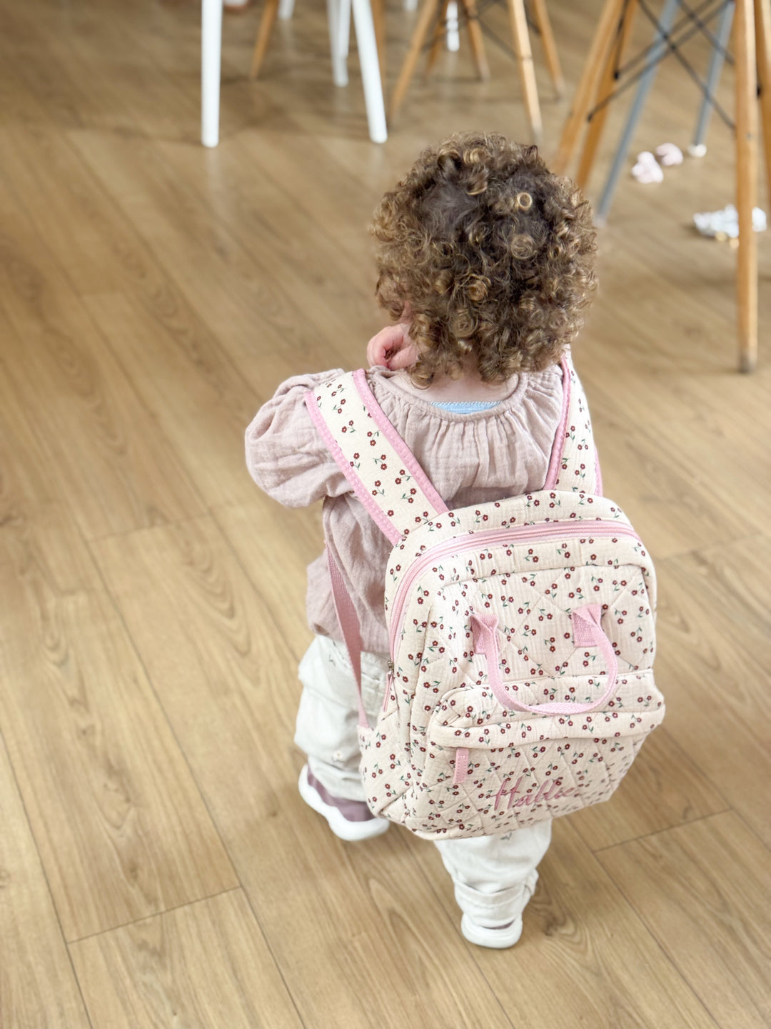 Rockahula - Personalised Rucksack - Quilted Wildflower