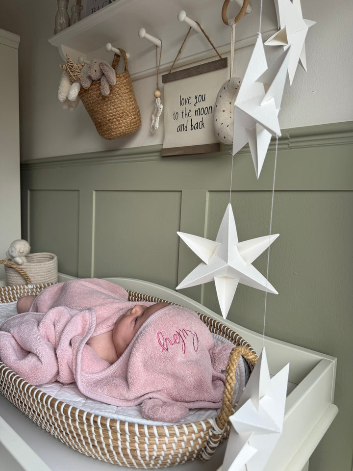 Mabel & Fox - Personalised Hooded Towel - Dusky Pink
