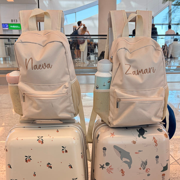 Mabel & Fox - Personalised Kids Mini Backpack - Cream