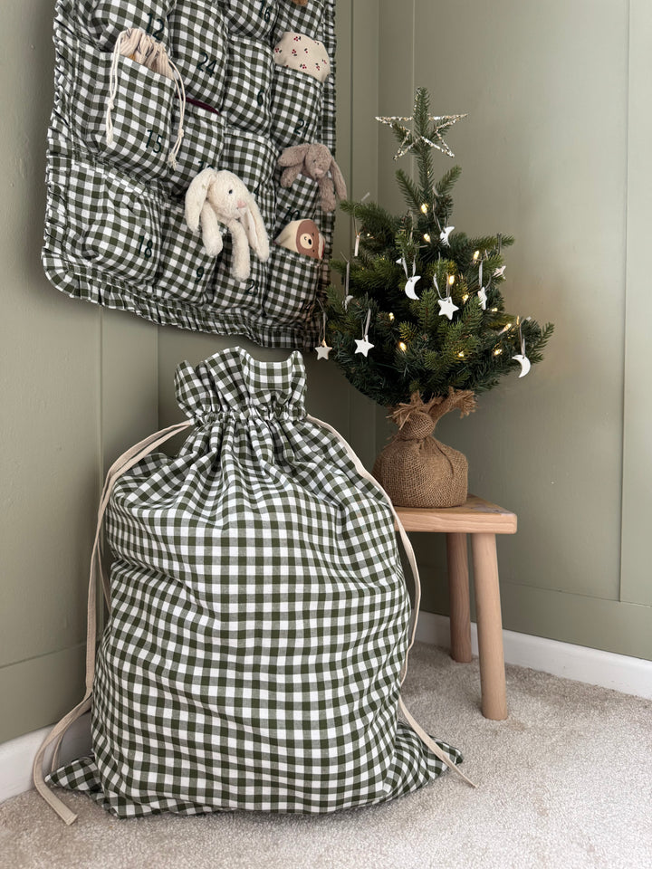 Mabel & Fox - Green Gingham Gift Sack - Mabel & Fox