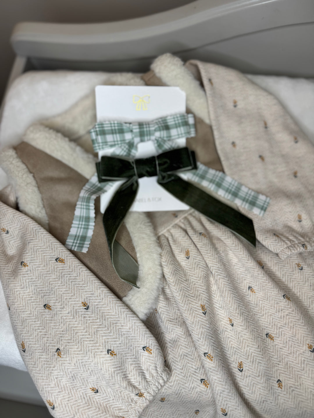 Mabel & Fox - Hair Bow Clips - Green (2 Pack) - Mabel & Fox