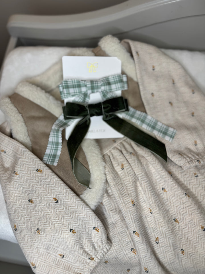 Mabel & Fox - Hair Bow Clips - Green (2 Pack) - Mabel & Fox