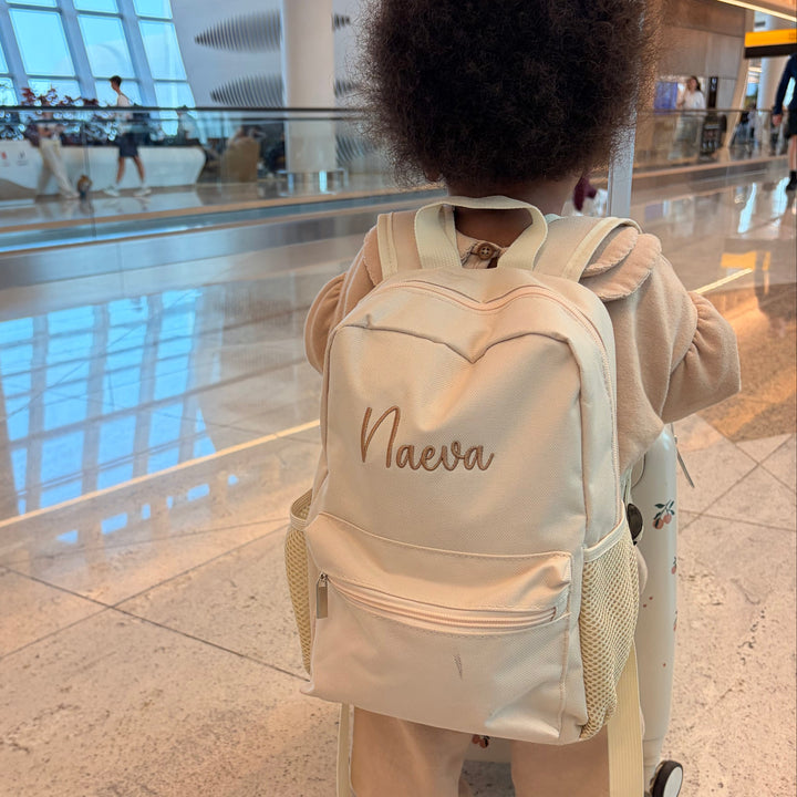 Mabel & Fox - Personalised Kids Mini Backpack - Cream