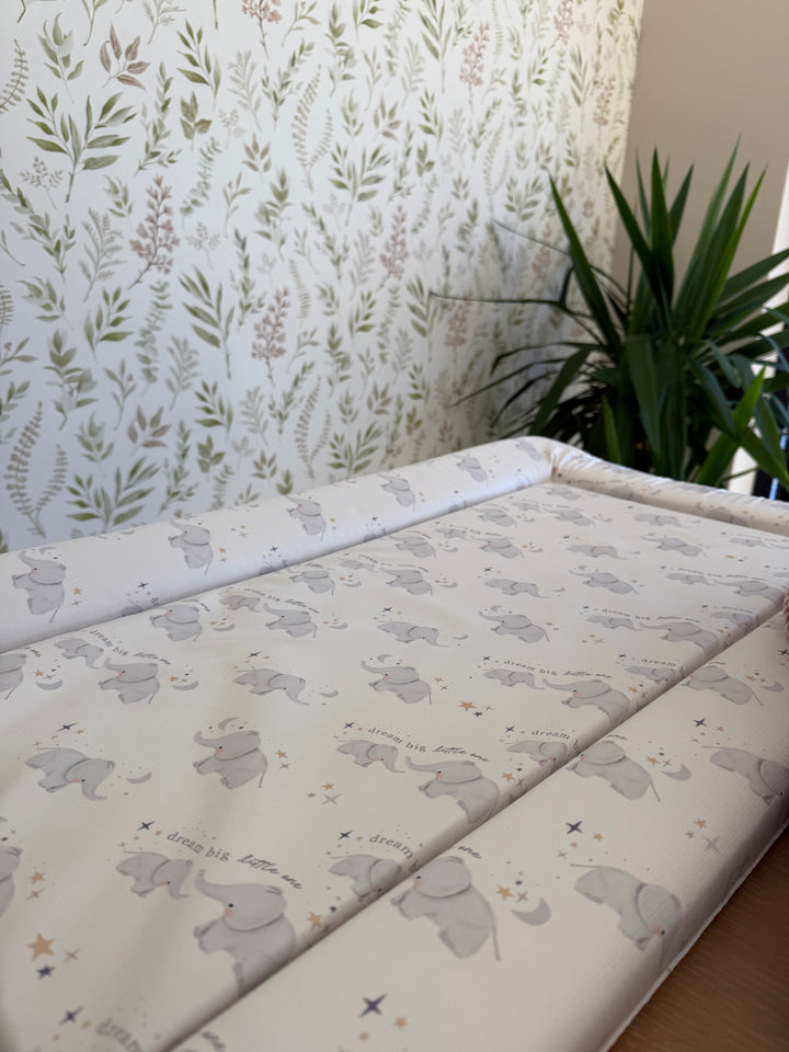 Mabel & Fox - Baby Changing Mat - Elephants