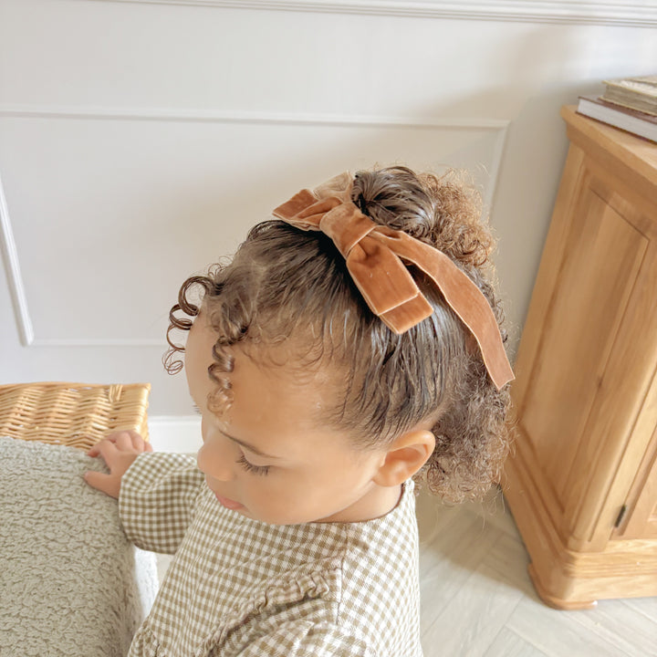 Mabel & Fox - Hair Bow Clips - Brown (2 Pack)