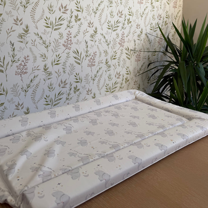 Mabel & Fox - Baby Changing Mat - Elephants