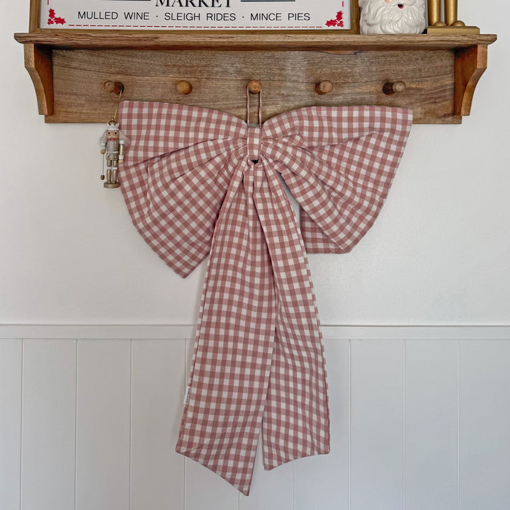 Mabel & Fox - Pink Gingham Bow