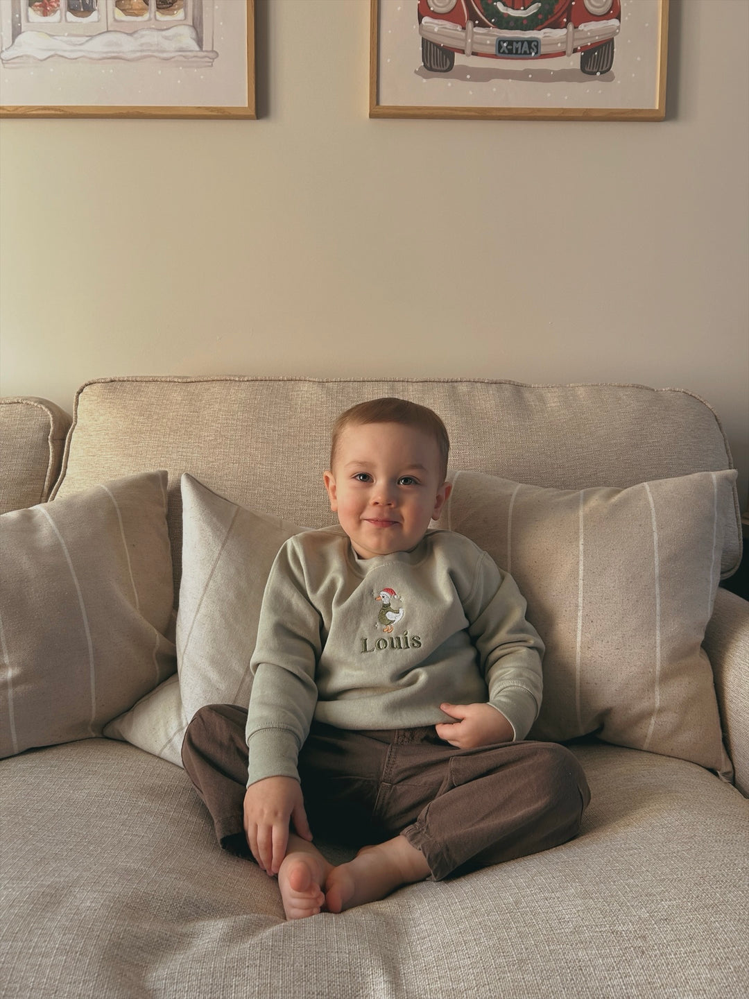 Mabel & Fox - Personalised Jumper - Christmas Goose