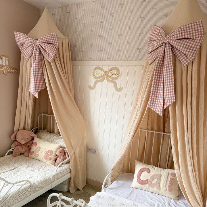Mabel & Fox - Gingham Bow - Pink