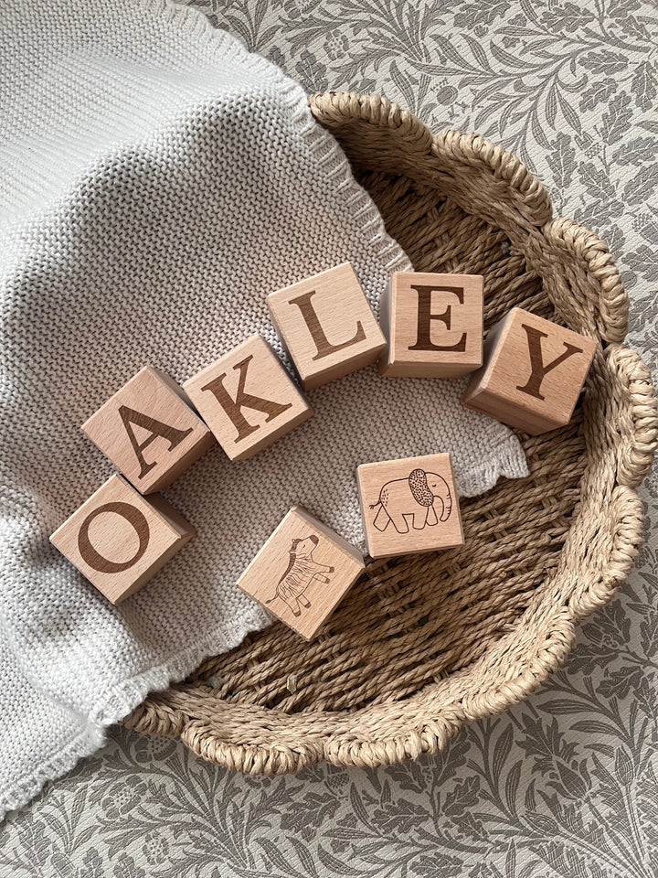 Mabel & Fox - Personalised Wooden Blocks - Mabel & Fox