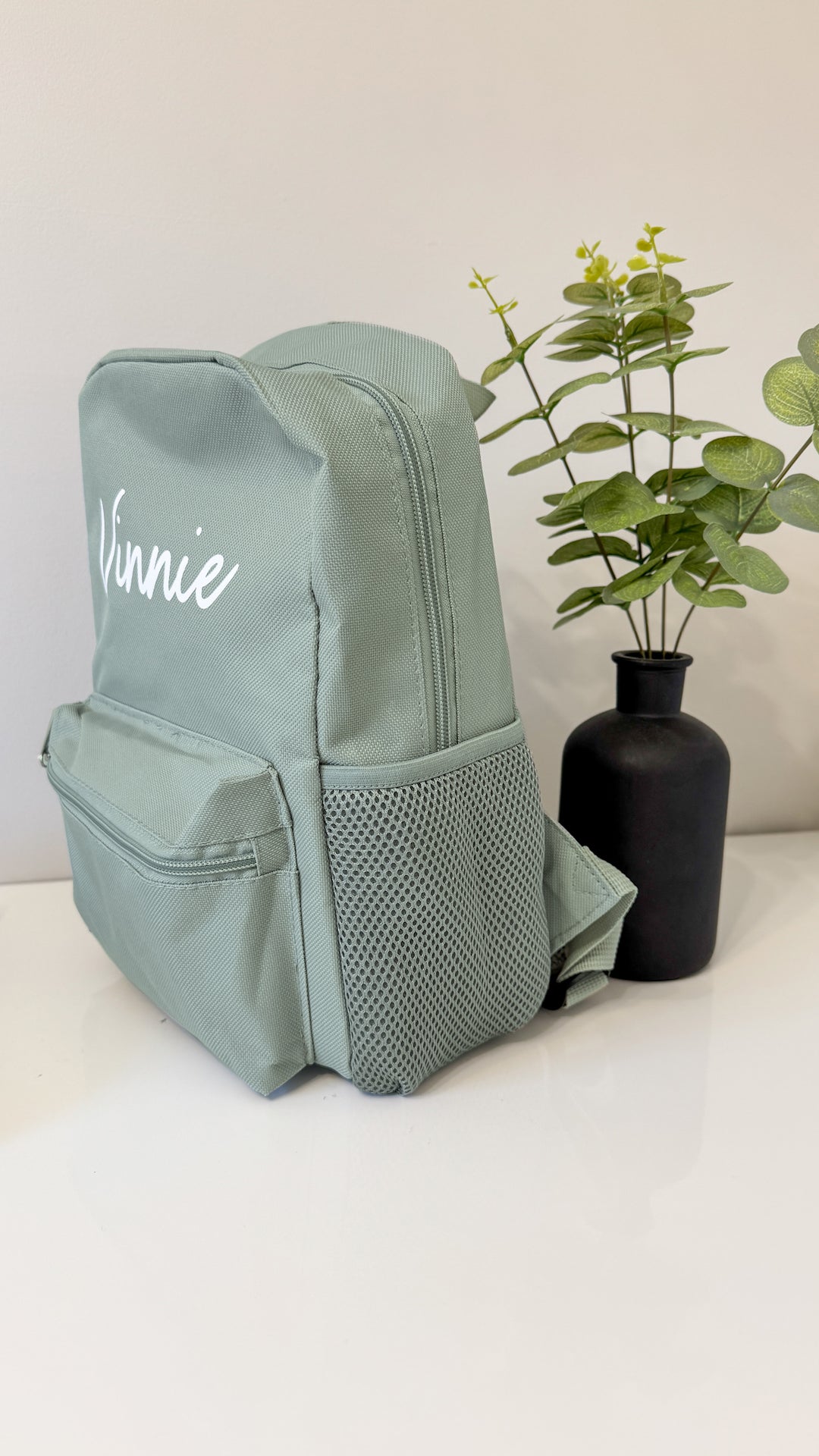 Mabel & Fox - Personalised Kids Mini Backpack - Sage