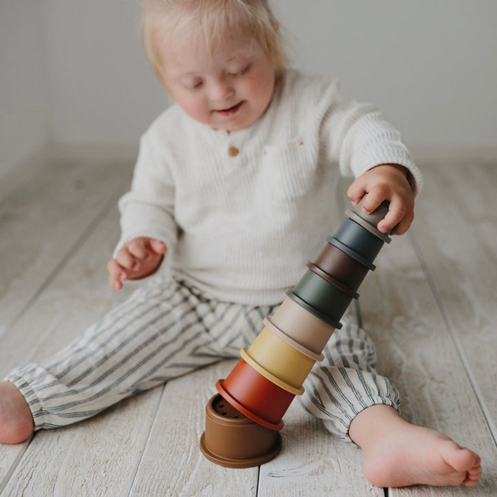 Mushie - Stacking Cup - Retro - Mabel & Fox