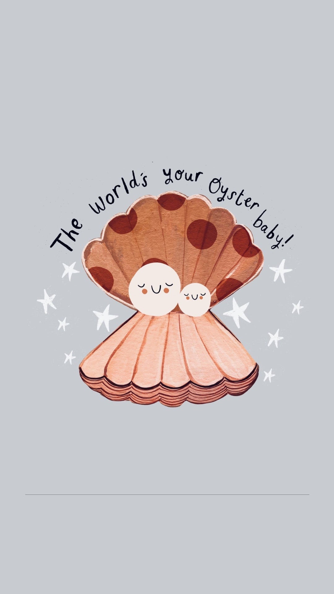Yaya Studio - Art Print - The Worlds Your Oyster Baby! - Mabel & Fox