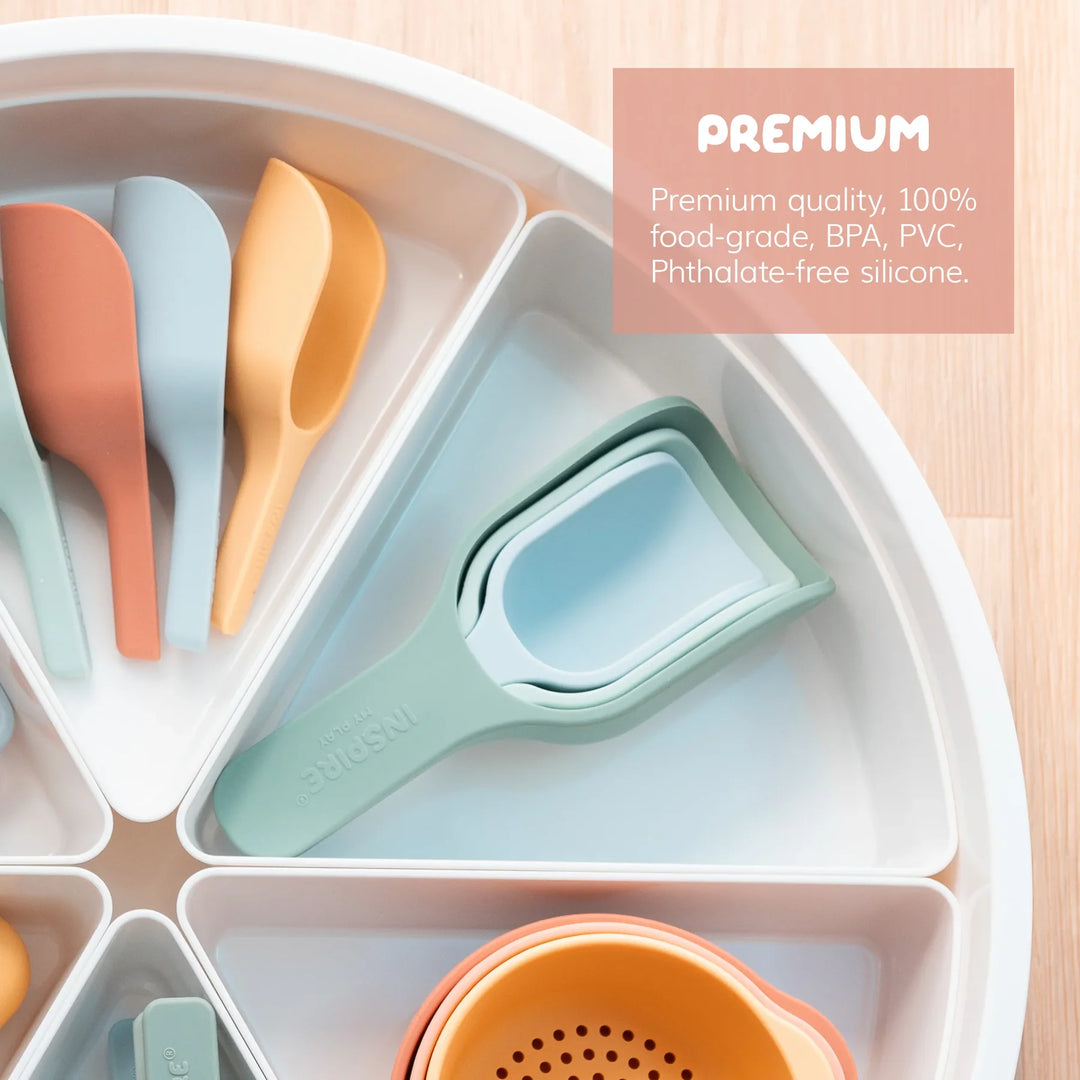 Inspire My Play - Nesting Scoop Set - Green/Blue - Mabel & Fox