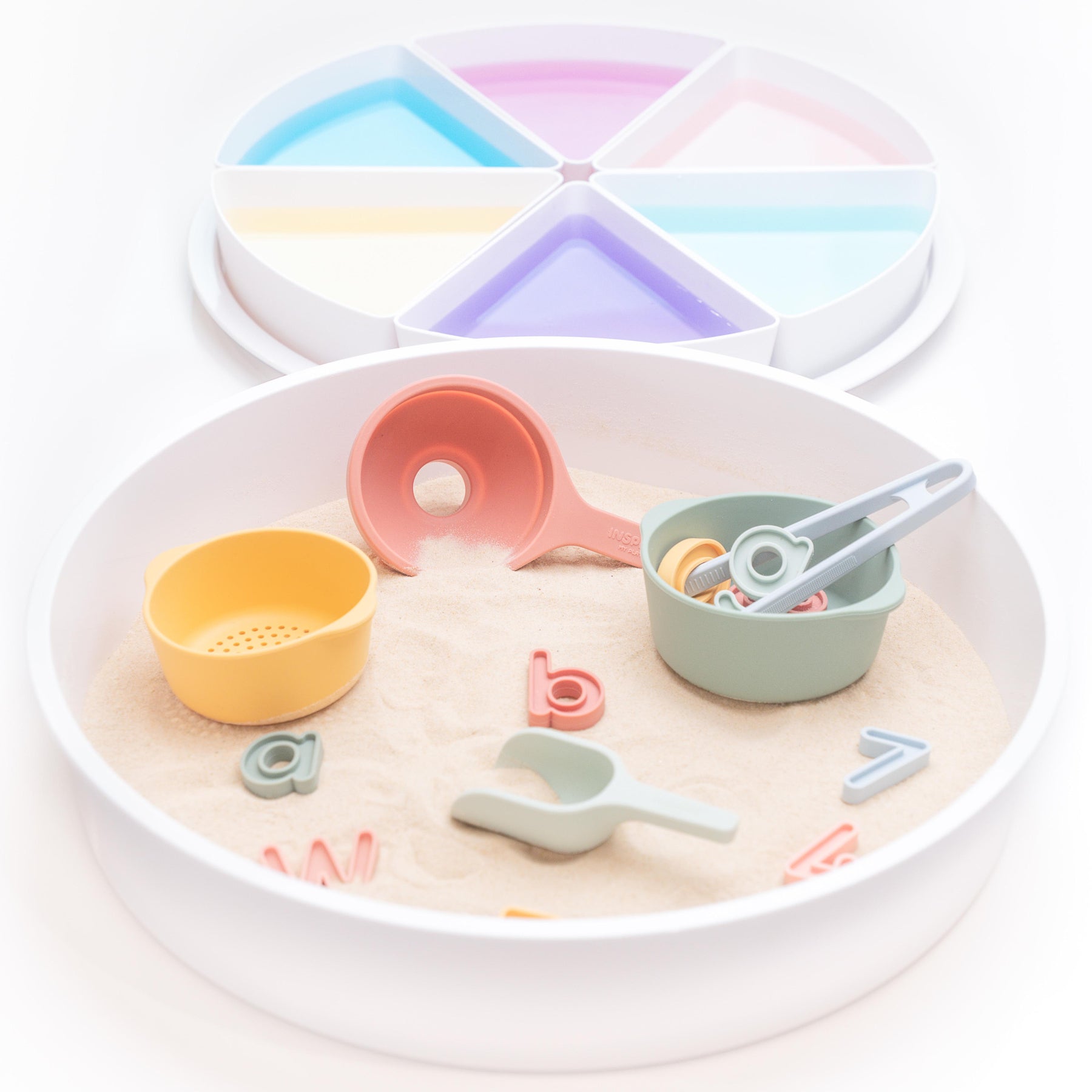 Inspire My Play センサリープレイ ※インサートトレイ付き Sensory Play Starter Set - PlayTRAY & Tools for Messy & Creative