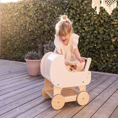 Jabadabado - Dolls Wagon - White - Mabel & Fox