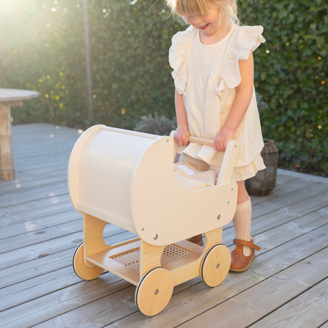 Jabadabado - Dolls Wagon - White - Mabel & Fox