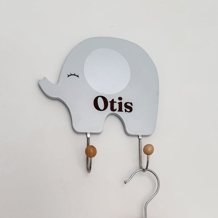 Jabadabado - Personalised Wall Hanger - Safari Elephant - Mabel & Fox