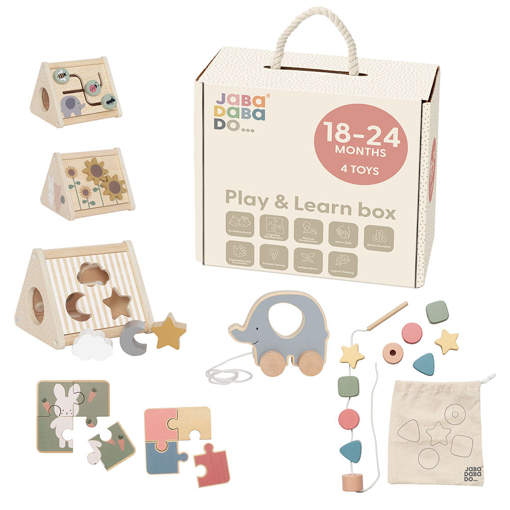 Jabadabado - Play and Learn Box - 18-24 Months - Mabel & Fox