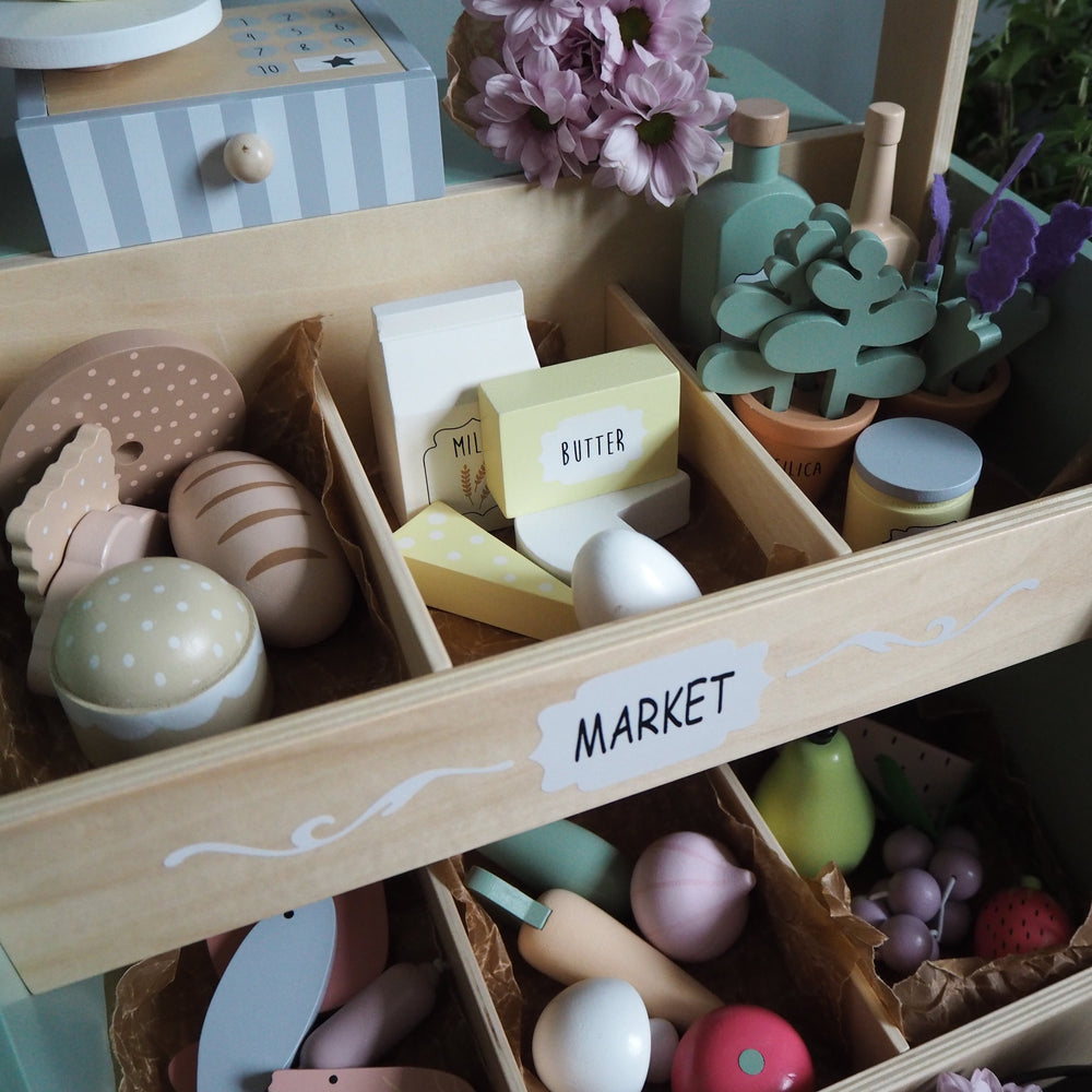 Jabadabado - Wooden Market Stand - Mabel & Fox