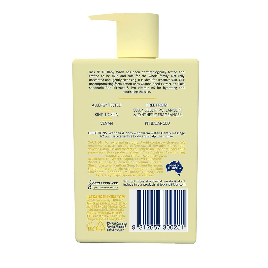 Jack N' Jill - Baby Wash - Natural 300ml - Mabel & Fox