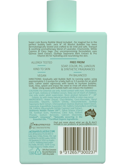 Jack N' Jill - Bubble Bath with Bubble Wand - Natural 300ml - Mabel & Fox