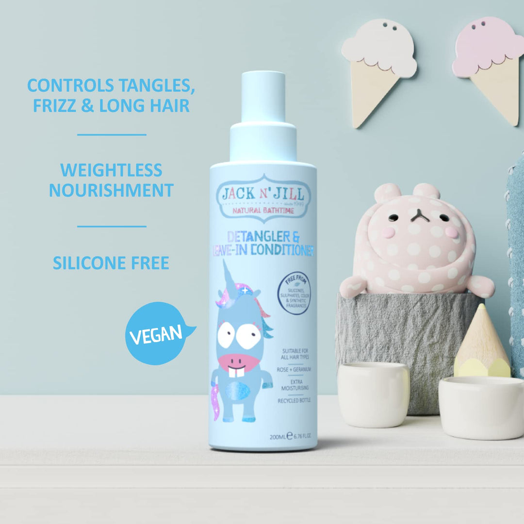 Jack N' Jill - Detangler & Leave-In Conditioner - Natural 200ml - Mabel & Fox