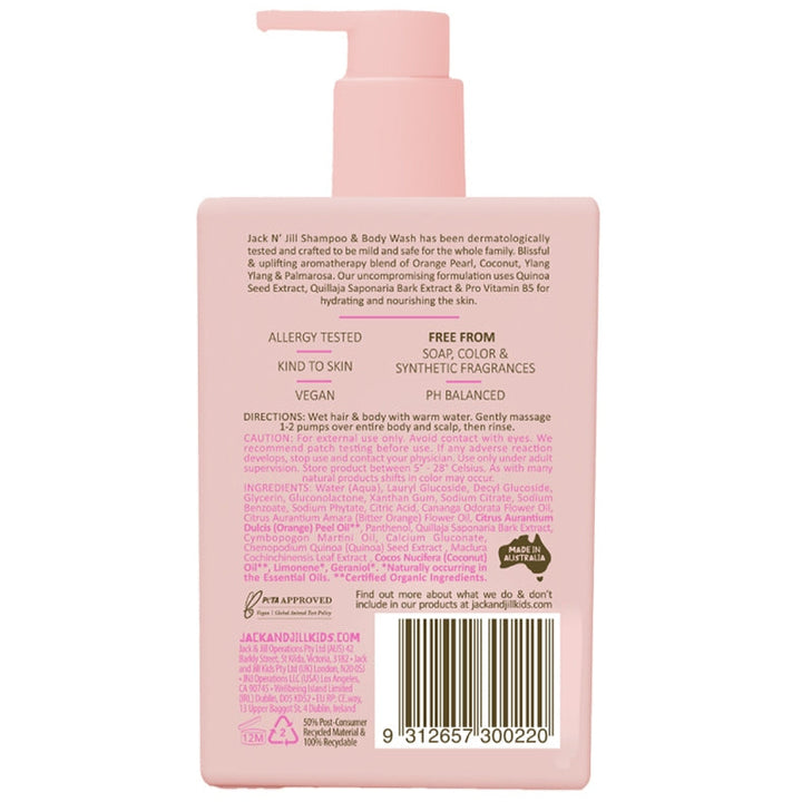 Jack N' Jill - Shampoo & Body Wash - Natural 300ml - Mabel & Fox