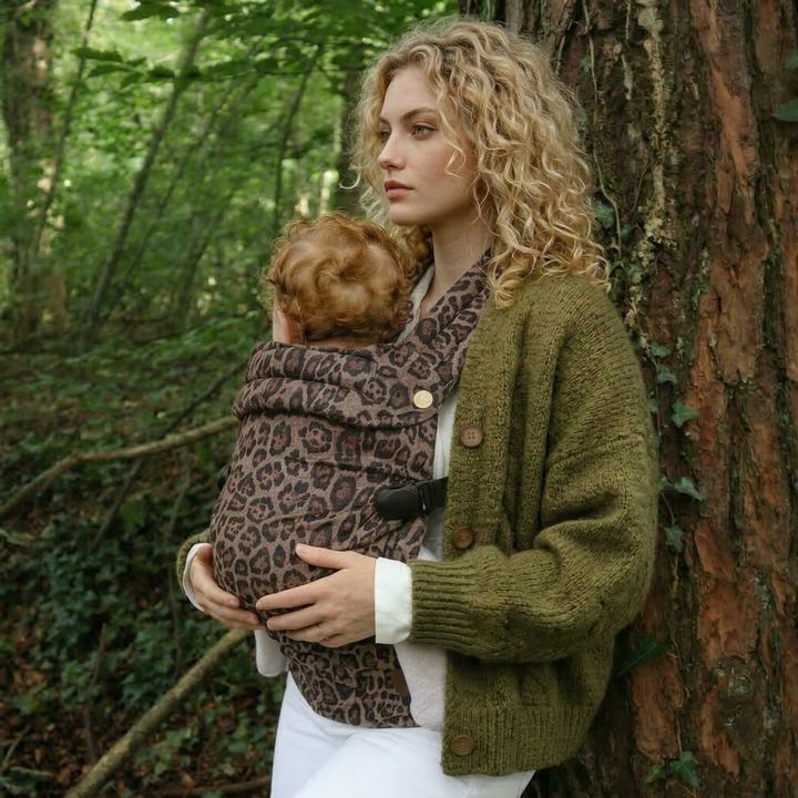 Nomad Air Animal Print Baby Carrier - Jaguar - Mabel & Fox