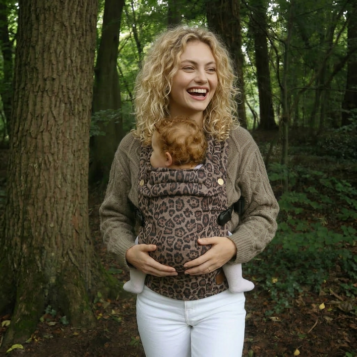 Nomad Air Animal Print Baby Carrier - Jaguar - Mabel & Fox