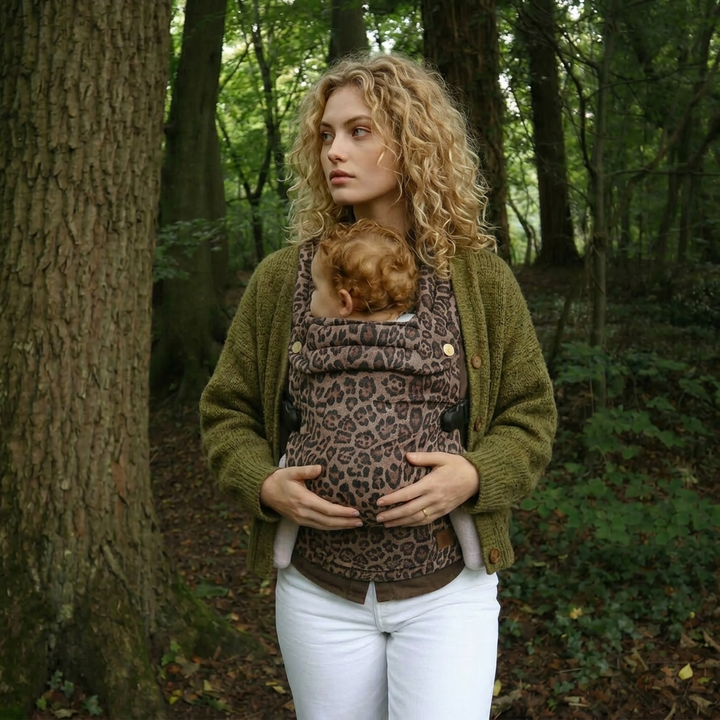 Nomad Air Animal Print Baby Carrier - Jaguar - Mabel & Fox