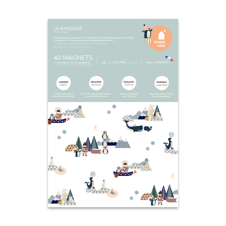 Ma Cabane À Rêves - Magnetic Game - Arctic Animals
