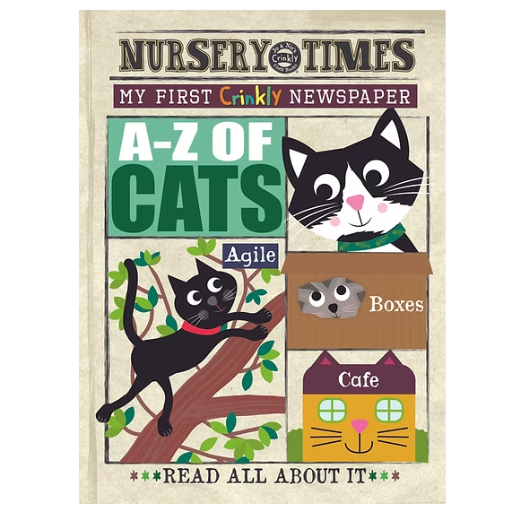 Jo & Nic's Crinkly Cloth Books - A-Z of Cats - Mabel & Fox